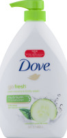 Dove Body Wash Pump Cucumber and Green Tea 34 oz