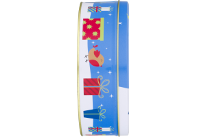 Smart Living Holiday Round Cookie Tin