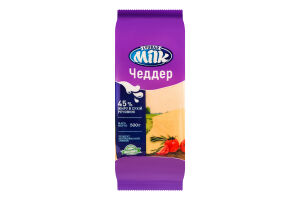 Продукт сирний 45% молоковмісний Чеддер Lyubar Milk м/у 500г