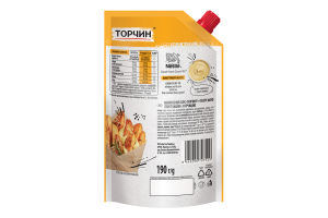 Соус майонезный с нежной горчицей Tasty Mayo Торчин д/п 190г