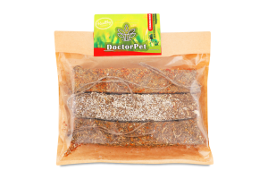 Крекери трав'яні д/гризунів 3шт крафтовий папір Doctor Pet