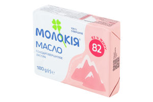 Масло сладкосливочное 82% Экстра Молокія м/у 180г