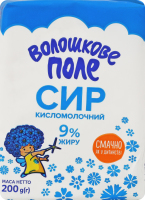 Сир кисломолочний 9% 200г еколін Волошкове поле