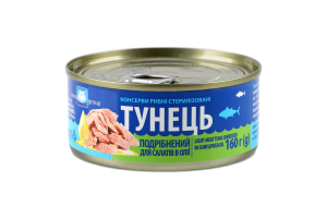 Конс Тунець Єврогруп 160 г з/б в/о для салатів/959