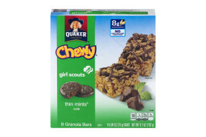 Quaker Chewy Girl Scouts Thin Mints Granola Bars - 8 CT