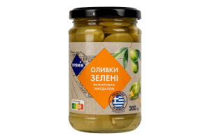 Оливки Премія зелені фаршировані мигдалем