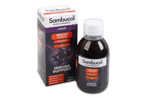 Добавка диетическая сироп с черной бузиной, витамином С и цинком Immuno Forte Sambucol 230мл