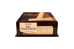 Торт на сладкосливочном масле Наполеон Roshen к/у 1кг