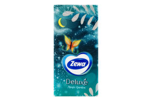 Хусточки паперові Делюкс Оріджинал 3шари 10шт Зева