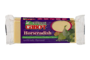 Cabot Pasteurized Process Cheddar Cheese Horseradish