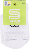 Шкарпетки Premier socks вис спорт вишив біл р18-20