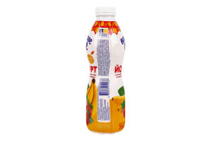 Йогурт питний з фруктовим пюре з смаком Полуниця-банан 2,5% 750г пет Волошкове поле