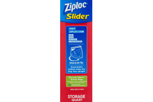 Ziploc Slider Bags Storage Quart - 42 CT
