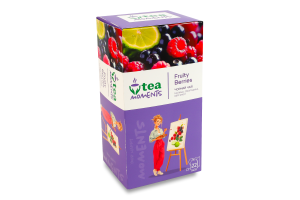 Чай черный ароматизированный с добавлением растительного сырья Фруктовые ягоды Tea Moments к/у 22х1.8г