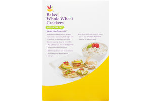 Ahold Baked Whole Wheat Crackers Reduced Fat