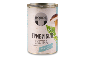 Гриби Borde Білі екстра консервовані