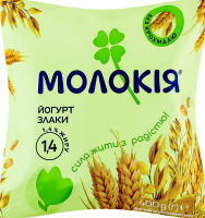 Йогурт 1.4% питний з наповнювачем стерилізованим Злаки Молокія м/у 400г