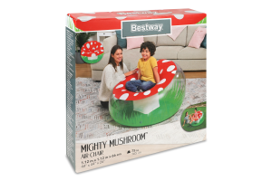 Кресло надувное 1.12мх1.12мх66см №75123 Mighty mushroom Bestway 1шт