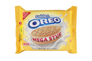 Golden Oreo Mega Stuff Sandwich Cookies