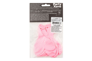 Набір кульок латексних Рожеве серце 25см 4шт Паті Хата