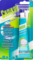 Герметик сантехнічний білий силіконовий 50мл туба Хімконтакт