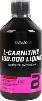 Добавка диетическая ароматизированная со вкусом черешни L-carnitine 100.000 liquid BioTechUSA 500мл