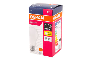 Лампа світлодіодна 10W E27 3000К A75 Osram
