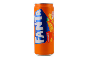Напій безалкогольний сильногазований соковмісний на ароматизаторах Orange Fanta з/б 330мл