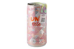 Вино 0.2л 10% рожеве сухе газоване Rose UNA з/б