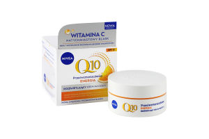 Крем денний проти зморшок SPF15 Посилення сяйва Q10 Енергія Nivea 50мл