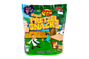 Utz Disney Phineas and Ferb Shaped Pretzel Snacks - 35 CT