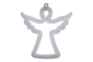 Підвіска Ангел №1 Оксамит пластик 9*9см 1003-1