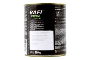 Корм повнораціонний для дорослих собак всіх порід з дичиною Rafi ж/б 800г
