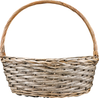 Кошик плетений овальний 47х37х17см 986387