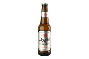 Пиво 0.33л 5% світле фільтроване Super dry Asahi пл
