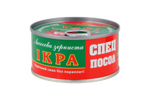 Икра лососевая зернистая соленая Спецпосол ж/б 120г