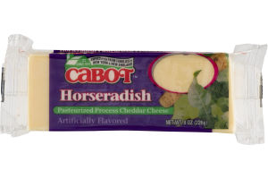 Cabot Pasteurized Process Cheddar Cheese Horseradish