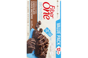 Fiber One Brownies Chocolate Fudge Brownie Value Pack - 12 CT