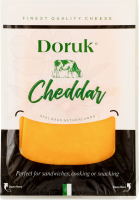 Сир Чеддар червоний 50% нарізаний скибками 100г газ/уп Doruk