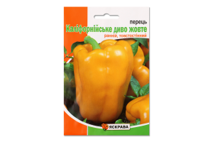 Насіння Перець Каліфорнійське диво жовтий 1,5г Яскрава