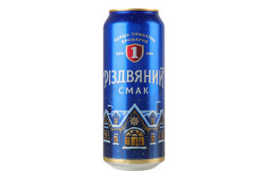 Пиво спеціальне 500мл 4.8% темне фільтроване Різдвяний смак Бочкове Перша приватна броварня з/б