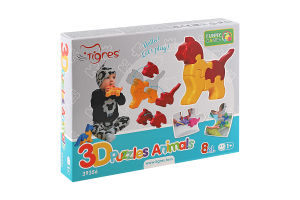 Іграшка для дітей від 12міс №39356 3D Puzzles Animals Tigres 1шт