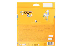 Олівці кольорові без вмісту дерева Evolution Stripes Kids BiC 24шт