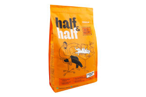 Корм сухий повнораціонний для стерилізованих котів Beef recipe Premium Half&Half м/у 2кг