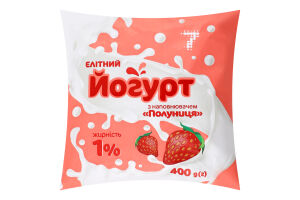 Йогурт 7 400 г 1% п/е Полуниця