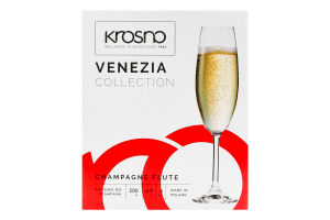 Набір келихів д/шампан Krosno Venezia 6*200мл