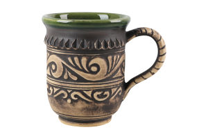 Кружка высокая 0.3л Шляхтянская Покутська кераміка 1шт