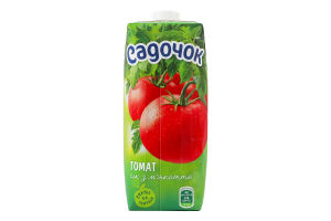 Сок стерилизованный с мякотью Томат Садочок т/п 500мл