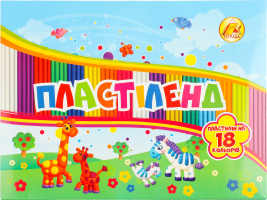 Пластилін Ліпландія/Пластіленд 18кольорів 360г Тетрада
