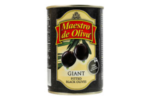 Маслины без косточки стерилизованные Гигант Maestro de Oliva ж/б 420г